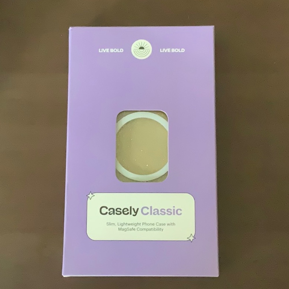NWT: Casely Classic Clear Skies | Clear Shimmer Case for iPhone 12 Pro Max